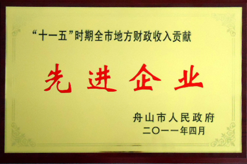地方財政收入貢獻先進企業（2011）